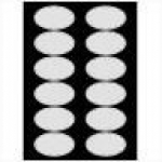 Selbstklebeetiketten SUPRA12OV1/P (oval 75x45 mm)